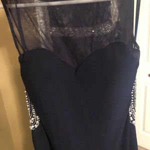 Dark Navy blue gown